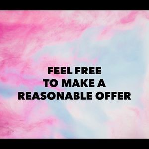 Reasonable Offers Considered